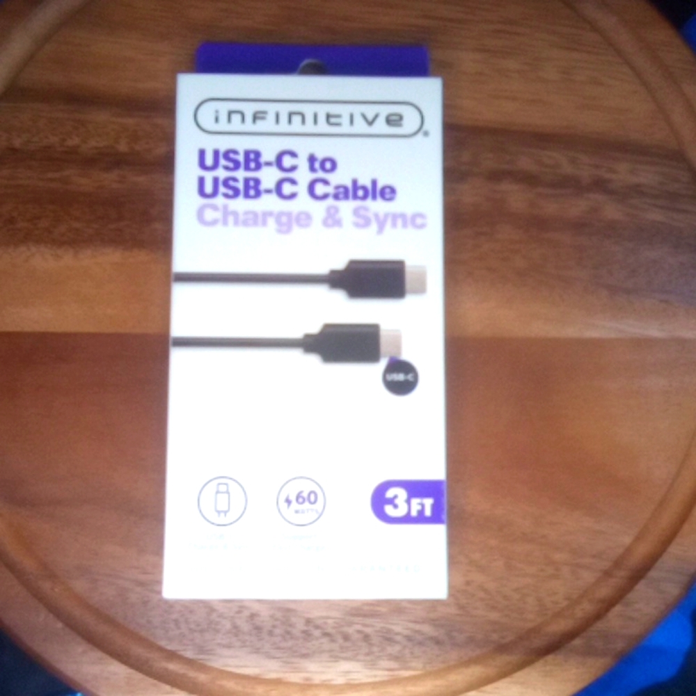 New in box USB-C to USB-C Cable Charge and Sync